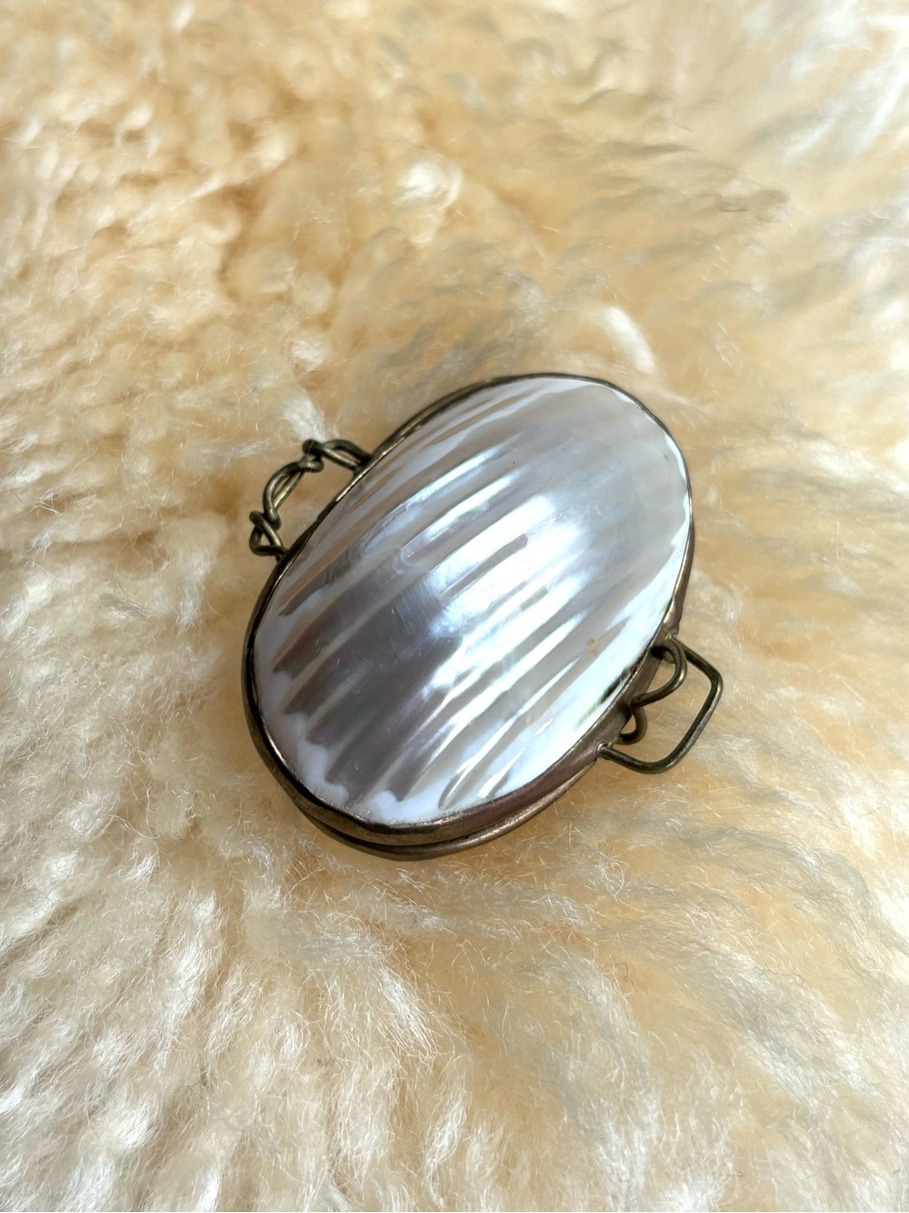 Tiny Vintage Shell Box
